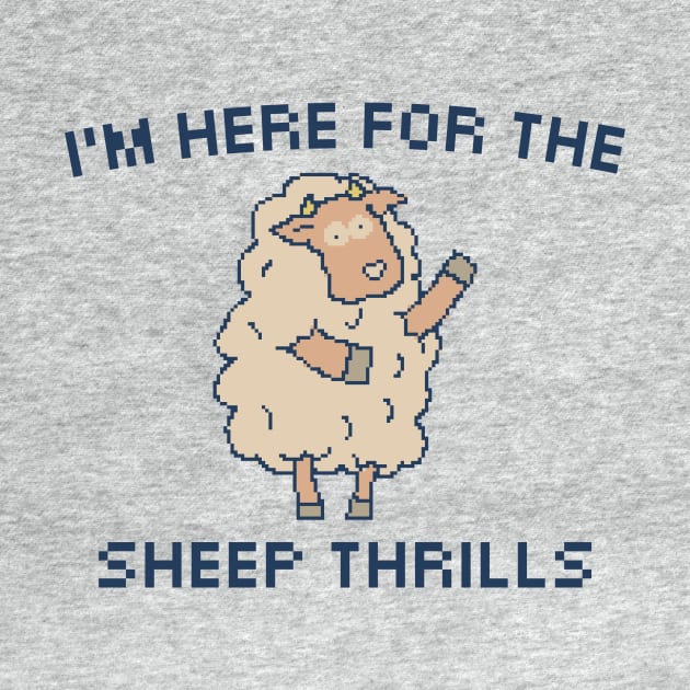 I'm Here For The Sheep Thrills - 8bit Pixel Art by pxlboy